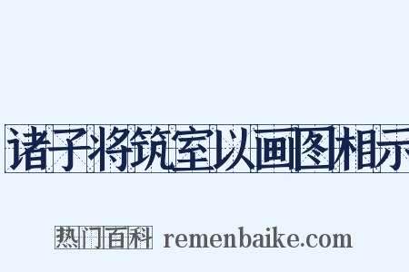 诸子将筑室以画图相示是什么意思的图片